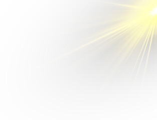 Obraz premium Yellow glowing beam PNG shines brightly with sparkling elegance. Radiant rays add depth and visual interest. Perfect for abstract art, digital projects, or festive compositions.