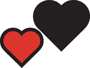 Heart shape doodle love icon