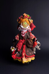 happy easter and motanka doll