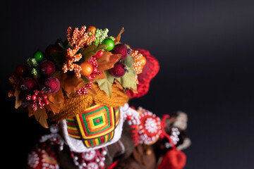 happy easter and motanka doll