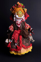 happy easter and motanka doll