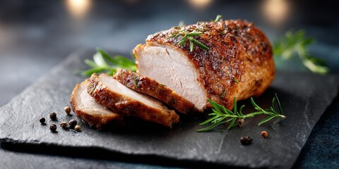 Delicious Herb-Crusted Roasted Chicken Breast with Savory Flavors