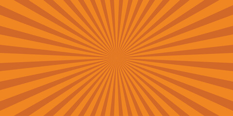 Obraz premium Solid Orange Sunburst Background with Subtle Alternating Stripes and Radial Burst for Vintage Comic and Graphic Design Applications
