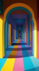 Vibrant Striped Phone Lock Screen: Ideal for mobile devices, perfect for adding a colorful touch to your daily routine