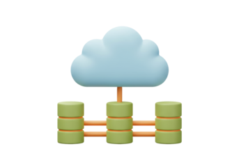 Isolated Cloud computing network servers connected, database system, information storage