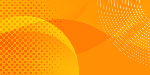 Elegant black geometric background with diagonal Abstract orange background with circles.
