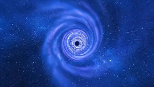 Cosmic Vortex: A mesmerizing depiction of a black hole, a celestial body with a gravitational pull so intense that nothing, not even light, can escape.