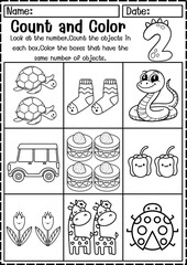 Fototapeta premium worksheet, printable worksheet, kids worksheet