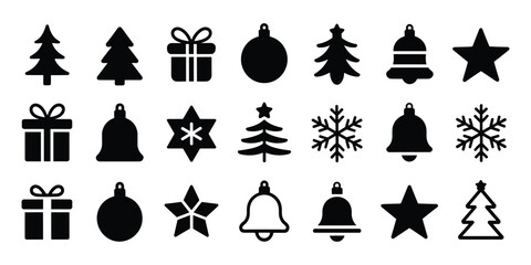 Christmas and holiday icons