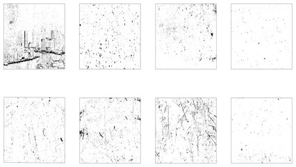 Design elements for banner, poster, flyer, invitation, Dirty borders collection on white background. 
