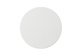 Isolated blank round badge, button, sticker, or label, empty area to apply your own design