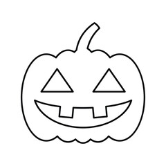 Halloween Pumpkin icon set silhouette vector illustrations on white background.