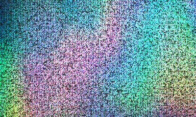 レインボーカラーのドット型ホログラムの背景