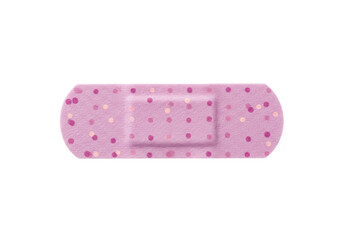 Isolated adhesive bandage on a neutral surface, medical dressing for wound care and health