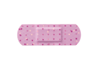 Isolated adhesive bandage on a neutral surface, medical dressing for wound care and health