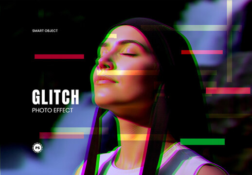Glitch Photo Effect Template