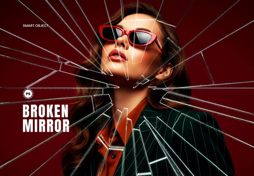 Broken mirror Photo Effect