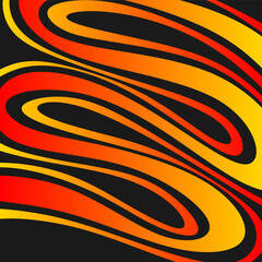 Abstract background with gradient wavy lines pattern