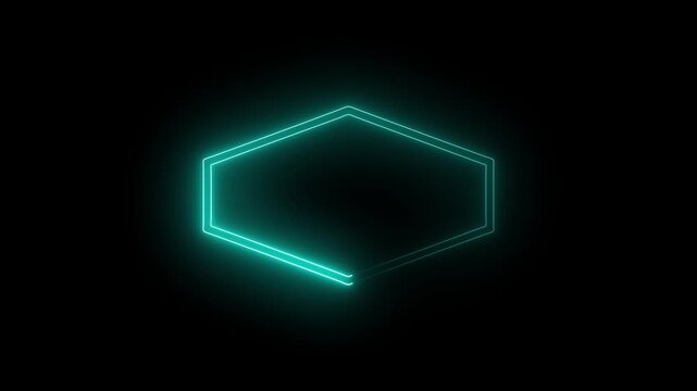 Futuristic Abstract Technology Border Motion Graphic Element for Logo Reveal and Dynamic Intros.