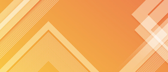 Minimal orange geometric background illustration 