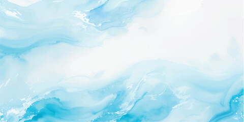 Abstract watercolor background with blue and white washes creating a dreamy and ethereal feel perfect for artistic projects
