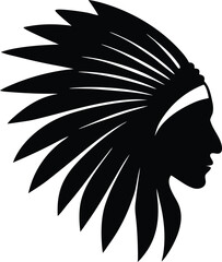 Simple headdress icon isolated graphic