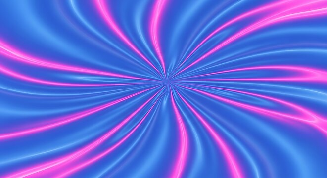 Vibrant Blue and Pink Swirls Abstract Background.