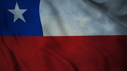 Chile flag lightning storm animation seamless loop. 4K - Powered by Adobe