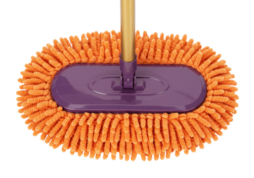 Isolated mop with chenille cleaning head, cleaning product for home and domestic sanitation