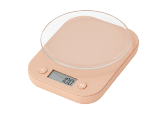 Isolated digital kitchen scale for precise measurements, a modern cooking appliance