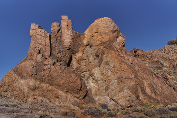 Naklejka premium Rock formation at Roques de García