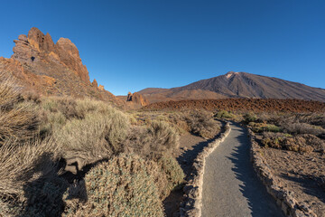 Trail to Mount Teide and Roques de Garcia