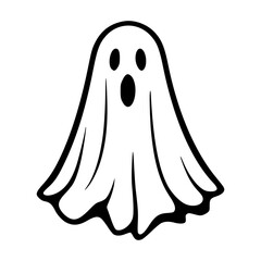 halloween ghost vector silhouette