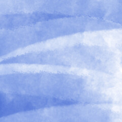 ブルーの水彩絵の具でにじませたような背景イラスト