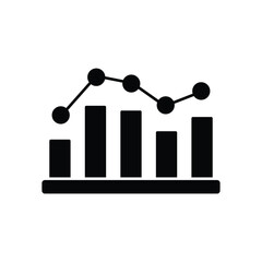 Analytical Presentation Vector Icon which can easily modify or edit