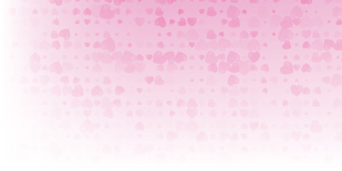 Beautiful Confetti Hearts Falling on Background. Invitation Template Background Design, Greeting Card, Poster. Valentine Day. Vector illustration