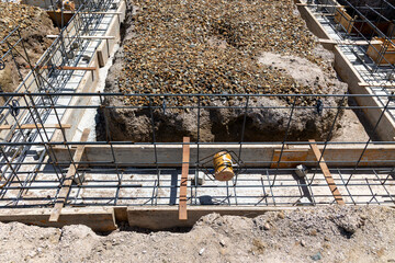 住宅建設素材　基礎工事