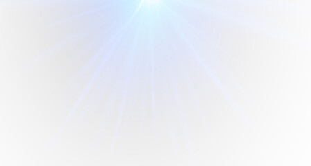 Blue sunlight glare PNG shines with soft sparkling highlights. Radiant streaks create a magical and...