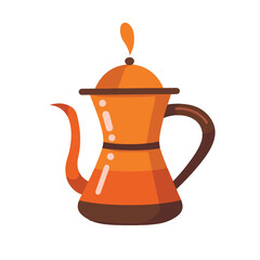 coffee pot vector illustration
