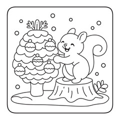 Bold and Easy Cozy Winter Coloring Pages, Christmas Coloring Book Pages, Kids, Adults, Teens, Black and white Drawing, Line Art, Vector Illustration, bold and easy, Coloring book, Coloring Pages, 