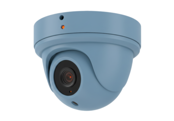 Isolated IP surveillance camera for security, dome-style security device, high-tech video recording