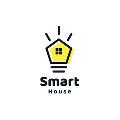 Smart House Light Bulb Logo