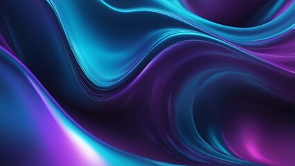 Obraz premium Abstract Wavy Lines in Vivid Blue and Purple