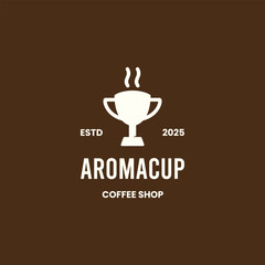 Aromacup Coffee Shop Trophy Logo