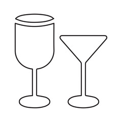 Wine and Martini Glass