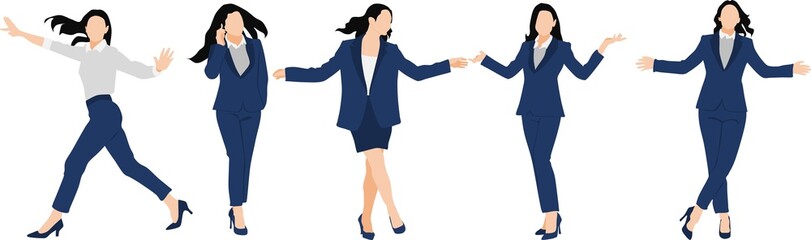 ビジネスウーマンのイラスト