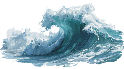 Stylized Wave Pattern Design