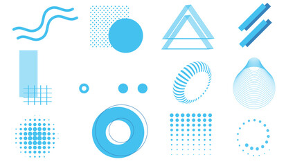 Obraz premium geometric elements set, background design