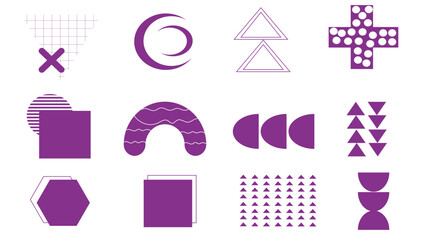 geometric elements set, background design