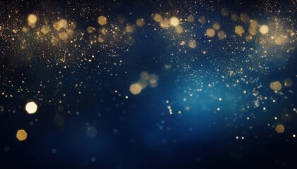 cosmic gold dust swirl glowing midnight backdrop christmas banner copy space ethereal design